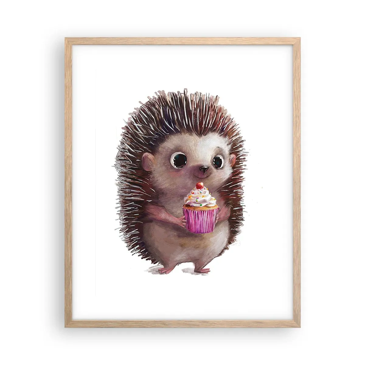 Affiche dans un chêne clair - Poster - La fête c'est tous les jours - 40x50 cm