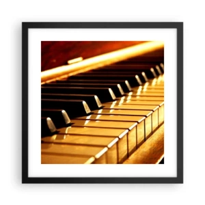 Affiche dans un cadre noir - Poster - Des possibilités infinies - 40x40 cm