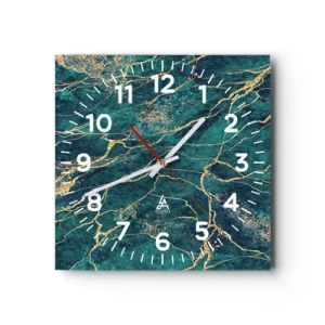 Horloge murale - Pendule murale - Mine d'or - 30x30 cm