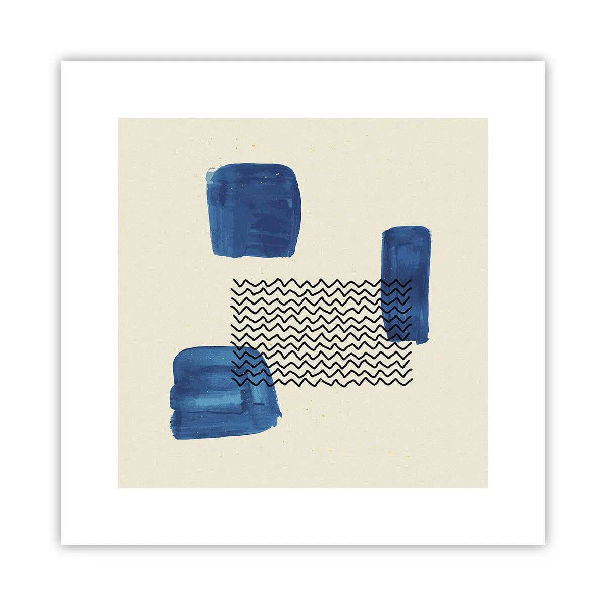 Affiche - Poster - Quatuor abstrait - 30x30 cm