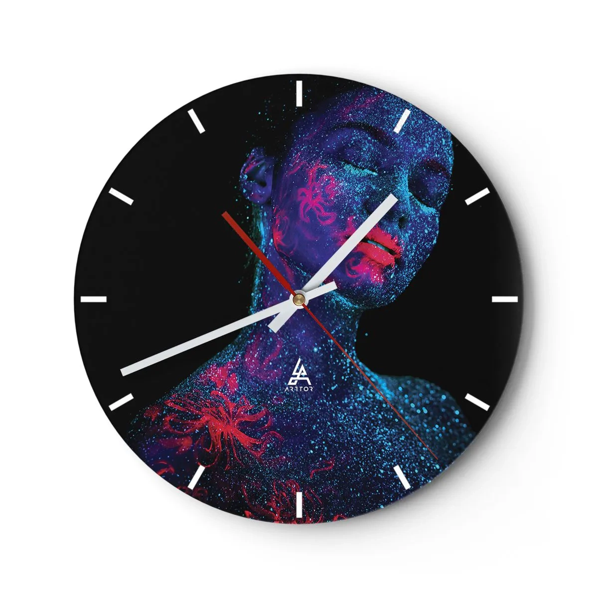 Horloge murale - Pendule murale - Dans la poussière d'étoiles - 40x40 cm