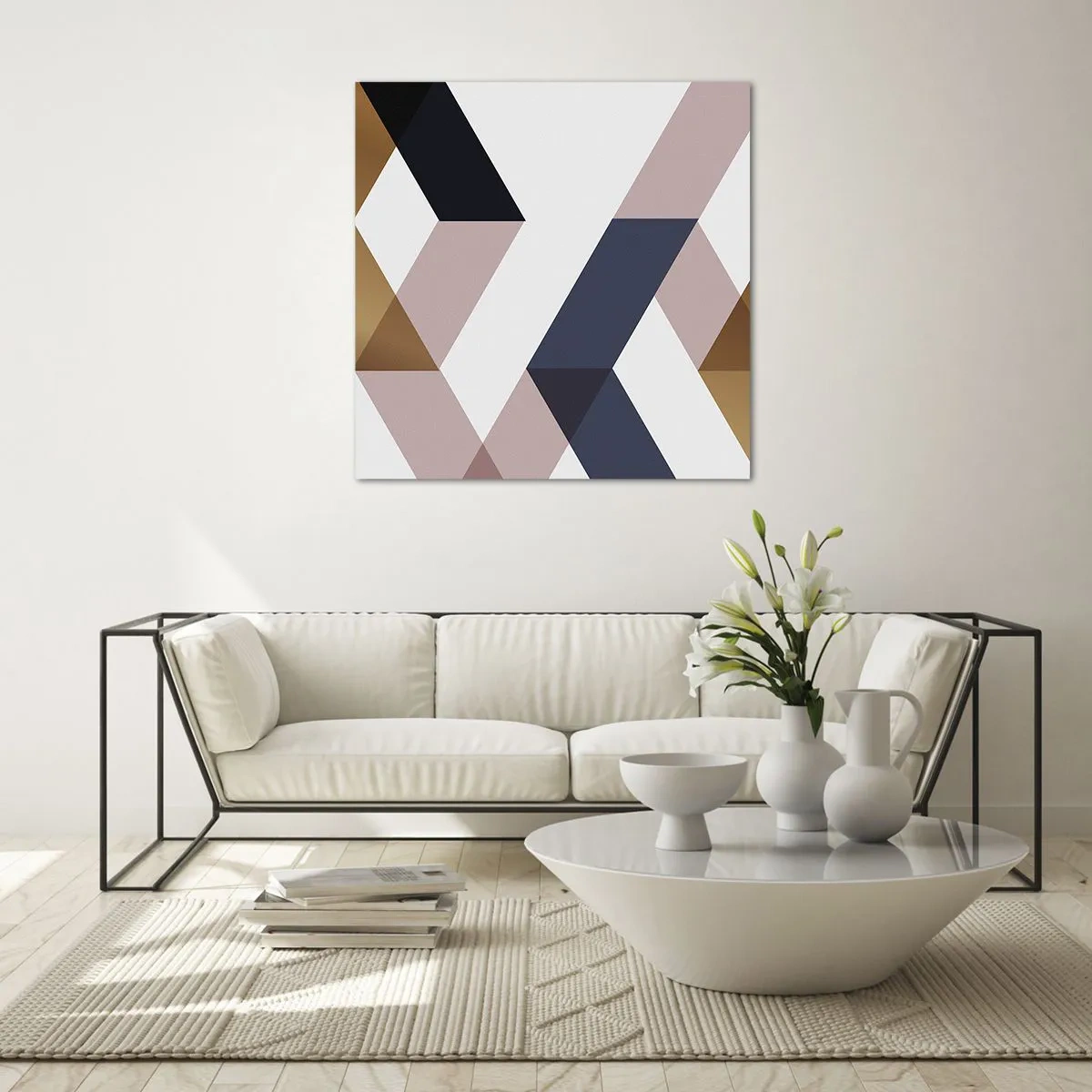 Impression sur verre - Image sur verre - Plats et angles - 50x50 cm