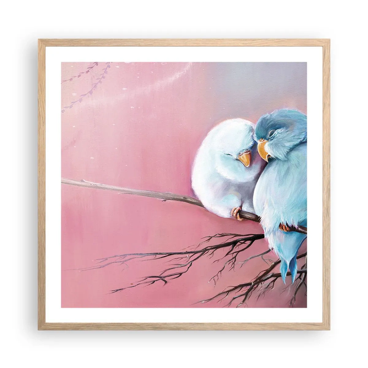 Affiche dans un chêne clair - Poster - Que dire de plus?... - 60x60 cm