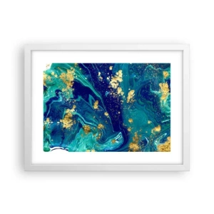 Affiche dans un cadre blanc - Poster - Les pétales du soleil - 40x30 cm