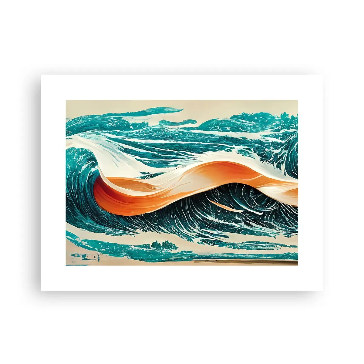 Affiche - Poster - Le rêve d'un surfeur - 40x30 cm