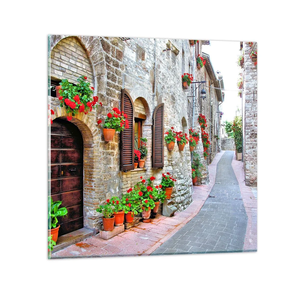 Impression sur verre - Image sur verre - Ambiance italienne - 40x40 cm