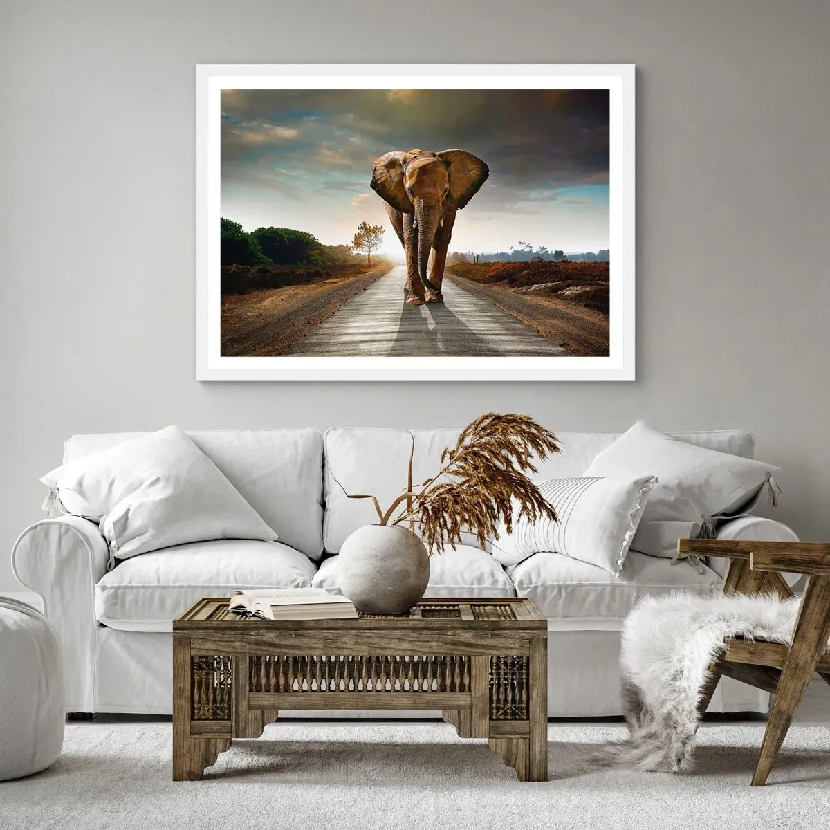 Affiche dans un cadre blanc - Poster - Et pas du tout en porcelaine - 91x61 cm