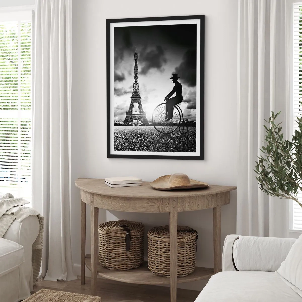 Affiche dans un cadre noir - Poster - Nostalgie de la Belle Epoque - 30x40 cm