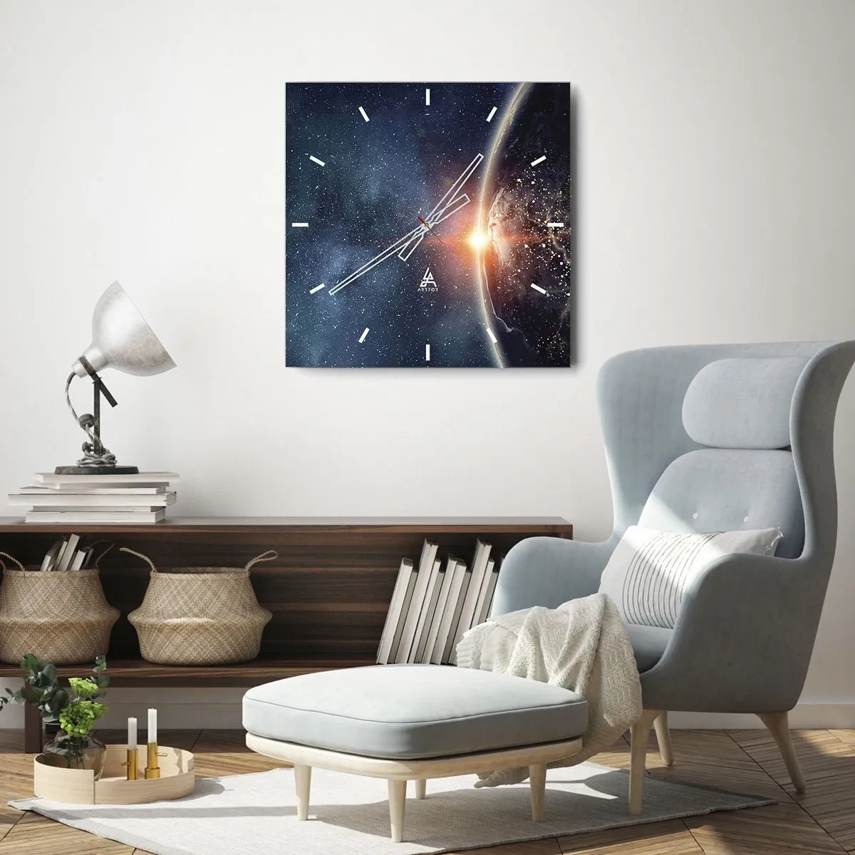 Horloge murale - Pendule murale - Dans une nouvelle perspective - 30x30 cm