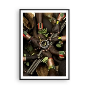 Affiche dans un cadre noir - Poster - Nous sommes ensemble - 70x100 cm