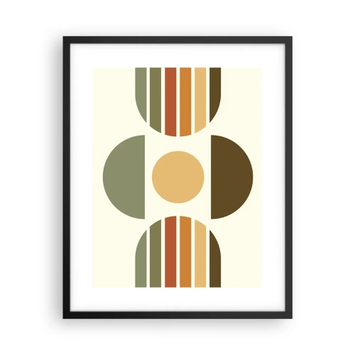 Affiche dans un cadre noir - Poster - Dans les coulaurs de la terre - 40x50 cm