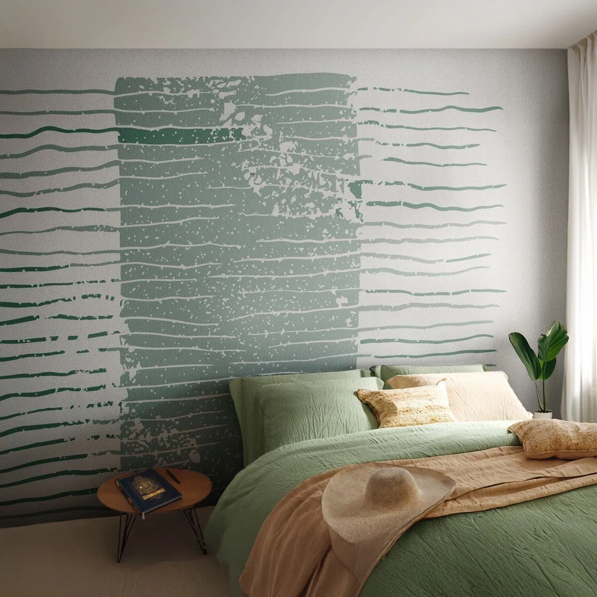 Papier Peint Photo Premium Sand - Abstraction de la mer - Minimalisme, Pastel, Hipster - 350x256 cm