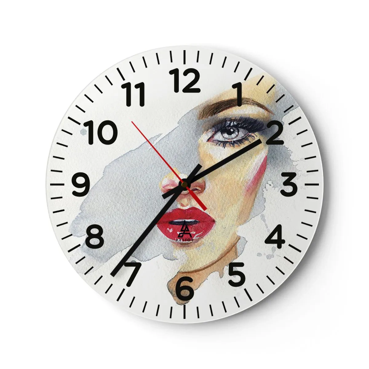 Horloge murale - Pendule murale - Reflet dans une goutte d'eau - 30x30 cm