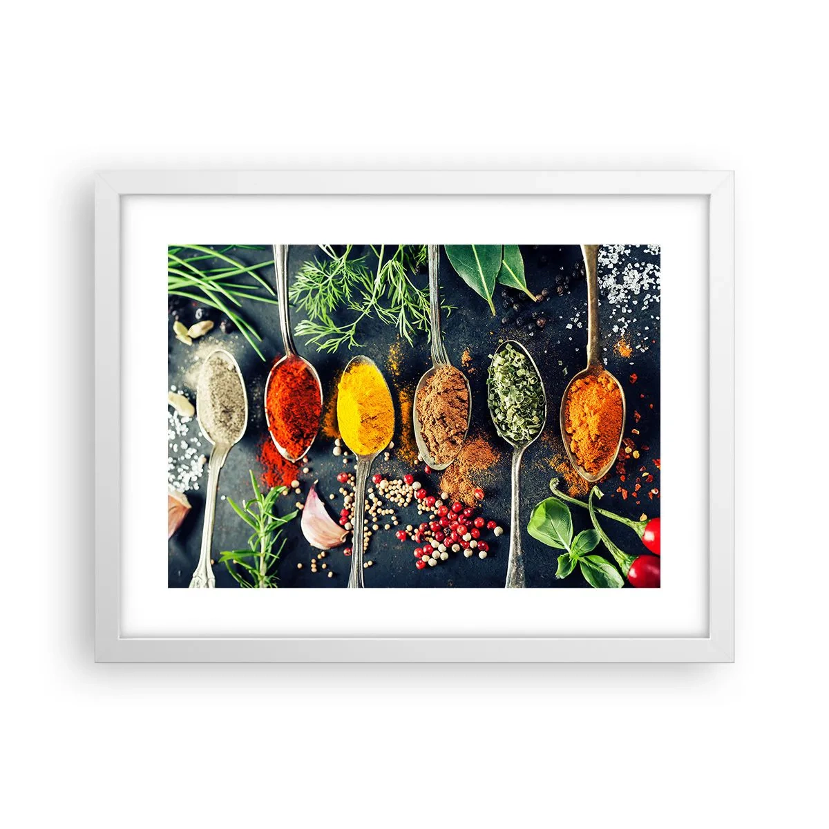 Affiche dans un cadre blanc - Poster - Magie culinaire - 40x30 cm