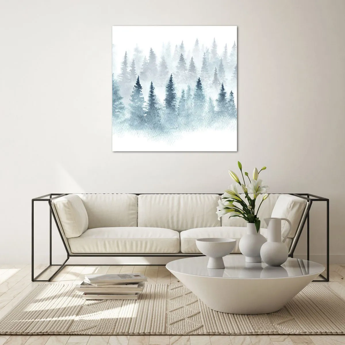 Impression sur verre - Image sur verre - Enveloppé de brouillard - 40x40 cm