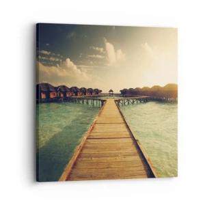 Impression sur toile - Image sur toile - Invitation chaleureuse - 30x30 cm