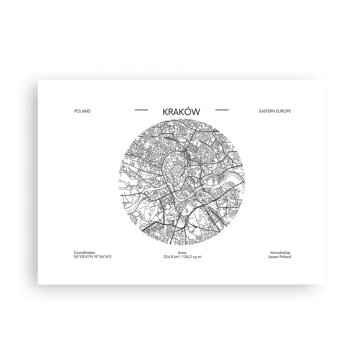 Affiche - Poster - Anatomie de Cracovie - 70x50 cm