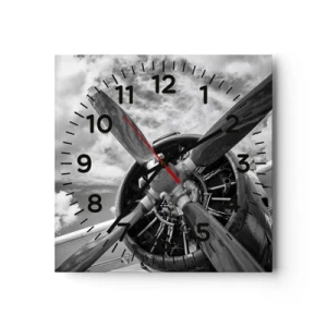 Horloge murale - Pendule murale - Dompteur de ciel - 30x30 cm