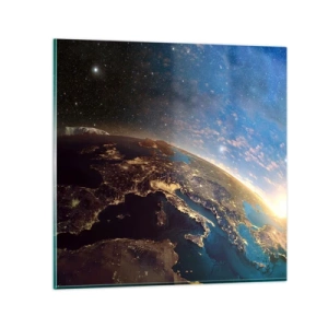 Impression sur verre - Image sur verre - Regardons-nous de loin - 60x60 cm