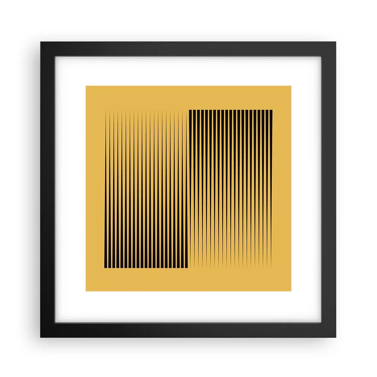 Affiche dans un cadre noir - Poster - Cadre opposé - 30x30 cm