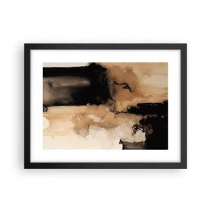 Affiche dans un cadre noir - Poster - Une abstraction intrigante - 40x30 cm