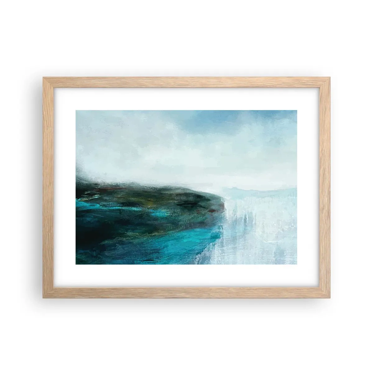 Affiche dans un chêne clair - Poster - Abstraction nautique - 40x30 cm