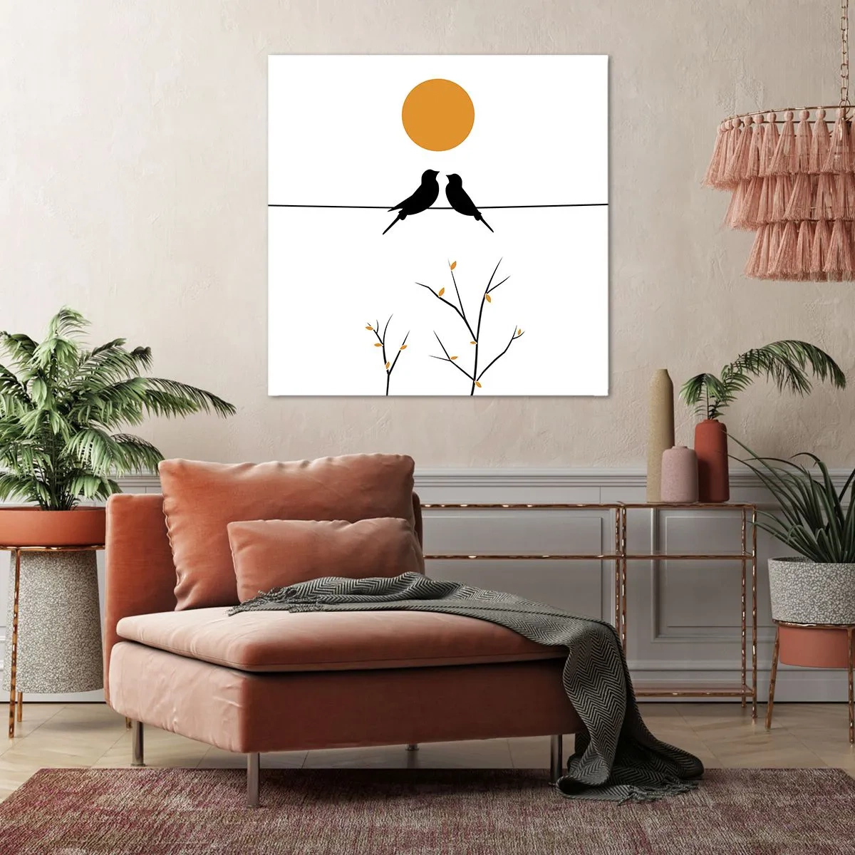 Impression sur toile - Image sur toile - Soirée pour rossignols - 40x40 cm