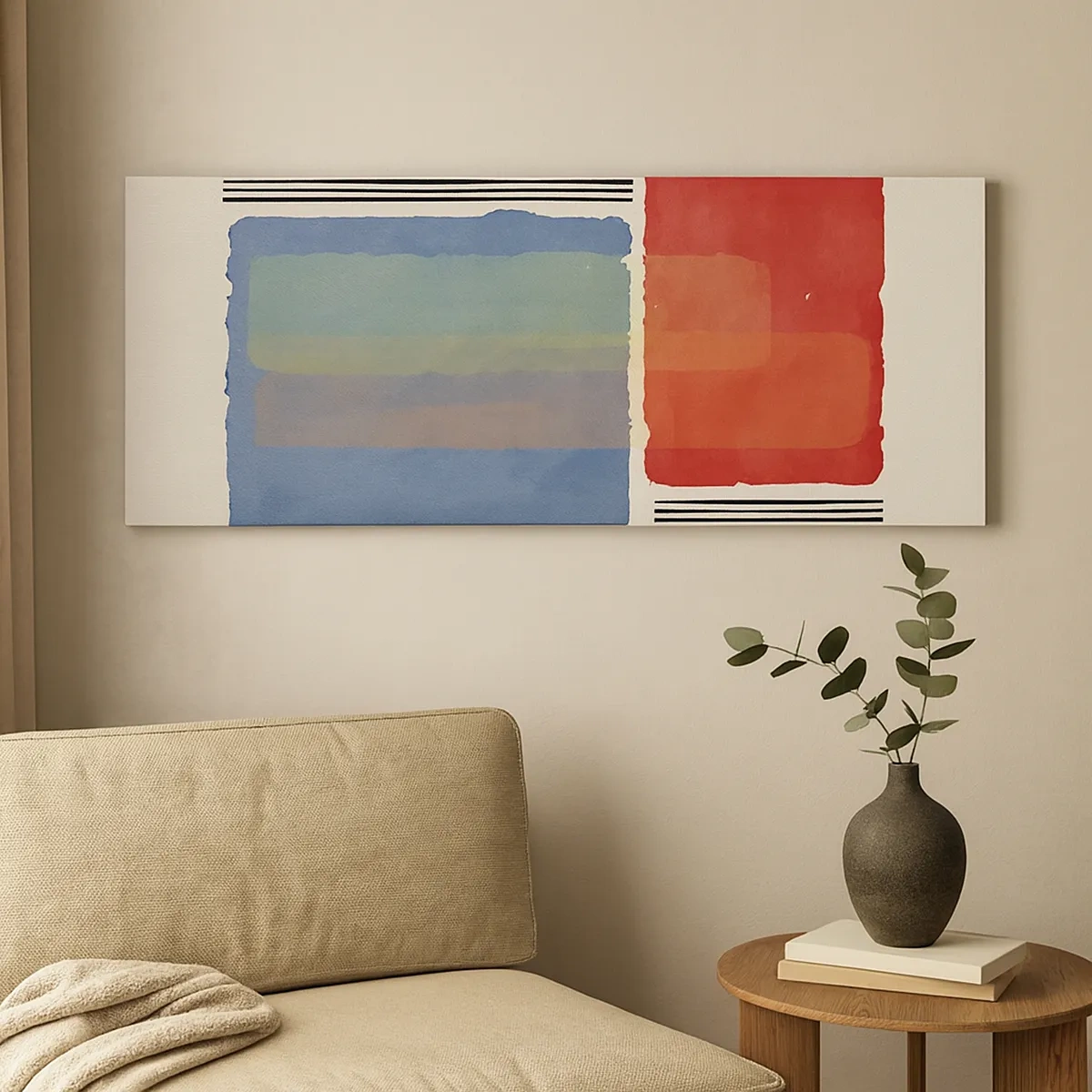 Impression sur toile - Image sur toile - Esprit et lettre de la géométrie - 30x30 cm