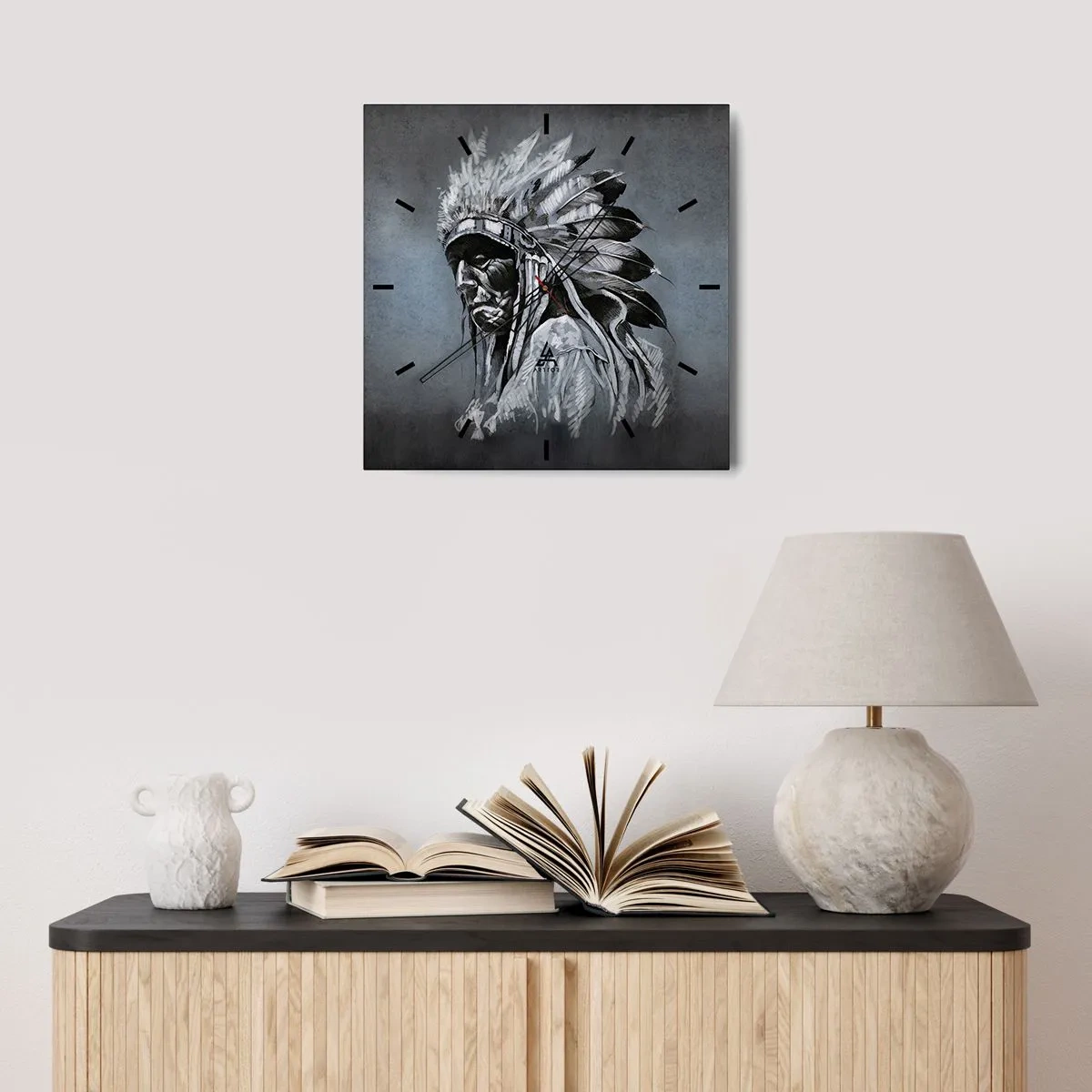 Horloge murale - Pendule murale - Retour aux sources - 30x30 cm