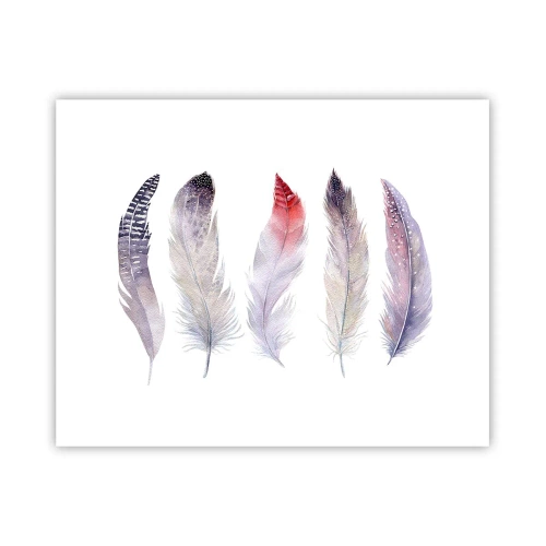 Affiche - Poster - Délicat comme un brouillard multicolore - 50x40 cm