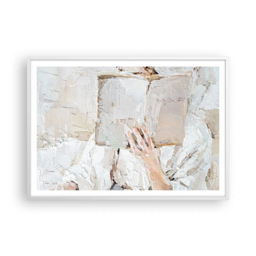 Affiche dans un cadre blanc - Poster - Dans un autre monde - 100x70 cm