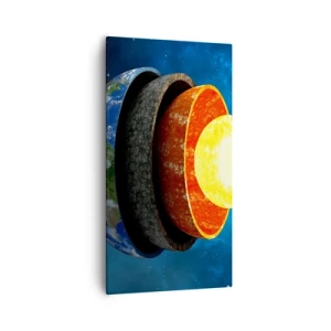 Impression sur toile - Image sur toile - Voyage au centre de la terre - 55x100 cm