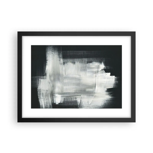 Affiche dans un cadre noir - Poster - Tissé à la verticale et à l'horizontale - 40x30 cm