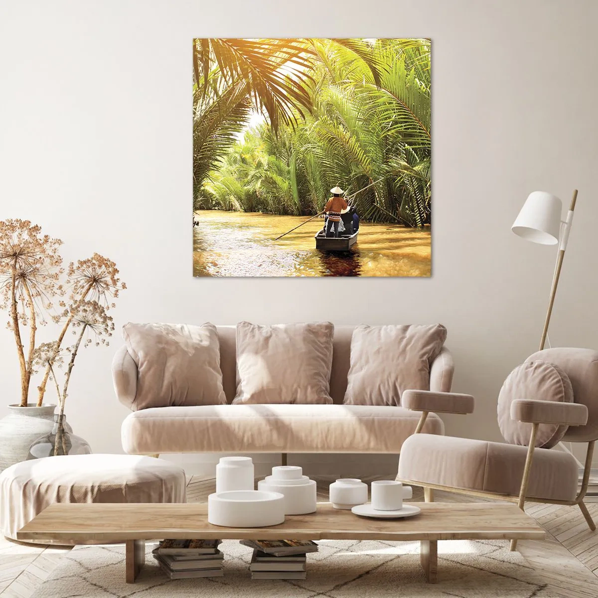 Impression sur toile - Image sur toile - Ravin de palmier - 40x40 cm