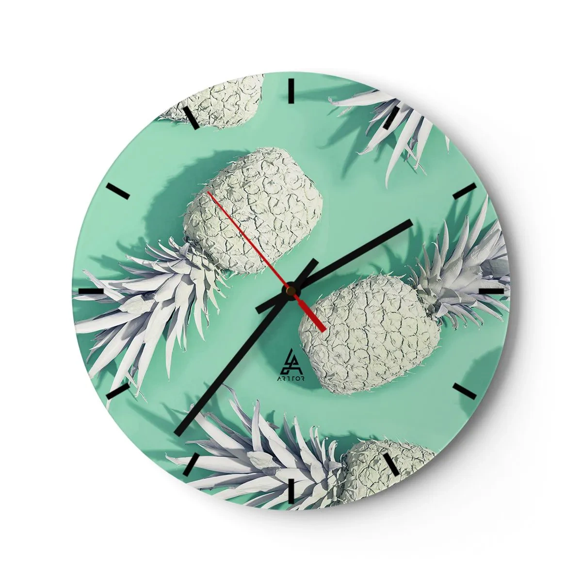 Horloge murale - Pendule murale - Ils se combinent très bien avec la menthe - 40x40 cm