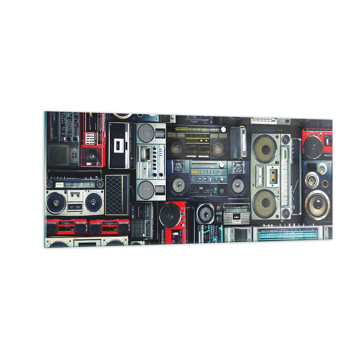 Impression sur verre - Image sur verre - Nostalgie des années 80 - 100x40 cm