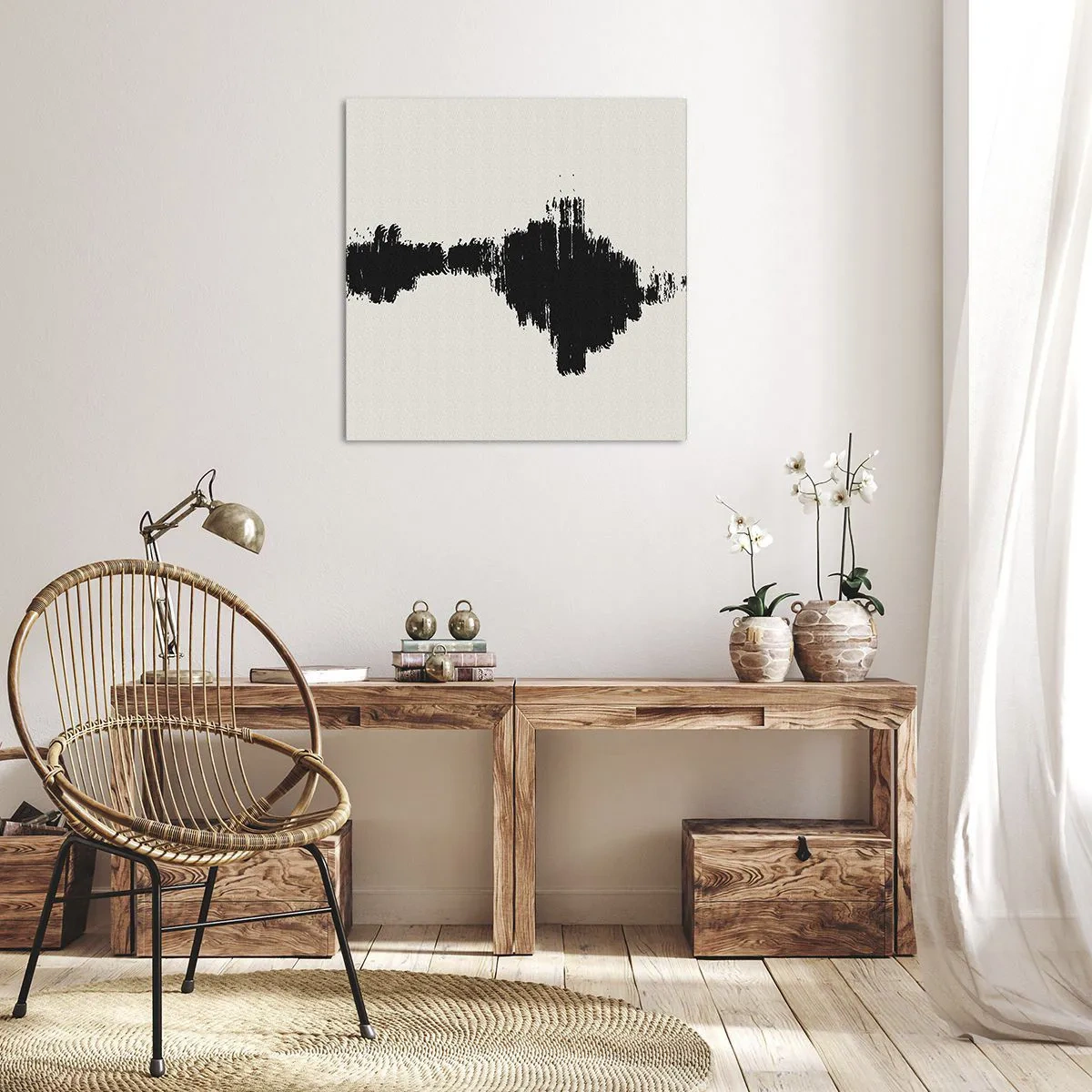 Impression sur toile - Image sur toile - Vibrations de l'imagination - 70x70 cm