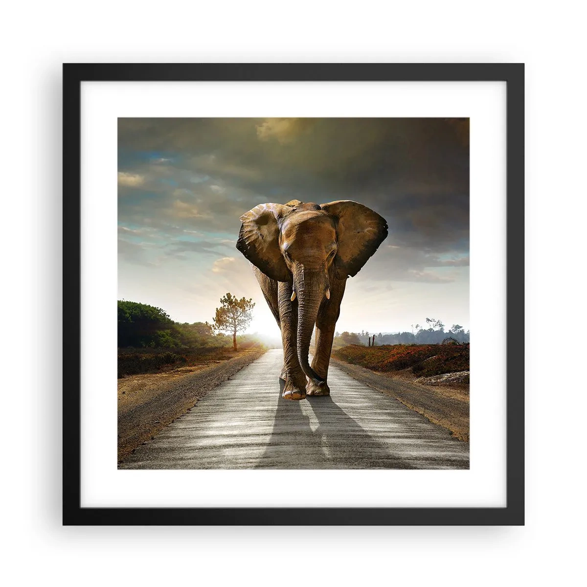 Affiche dans un cadre noir - Poster - Et pas du tout en porcelaine - 40x40 cm