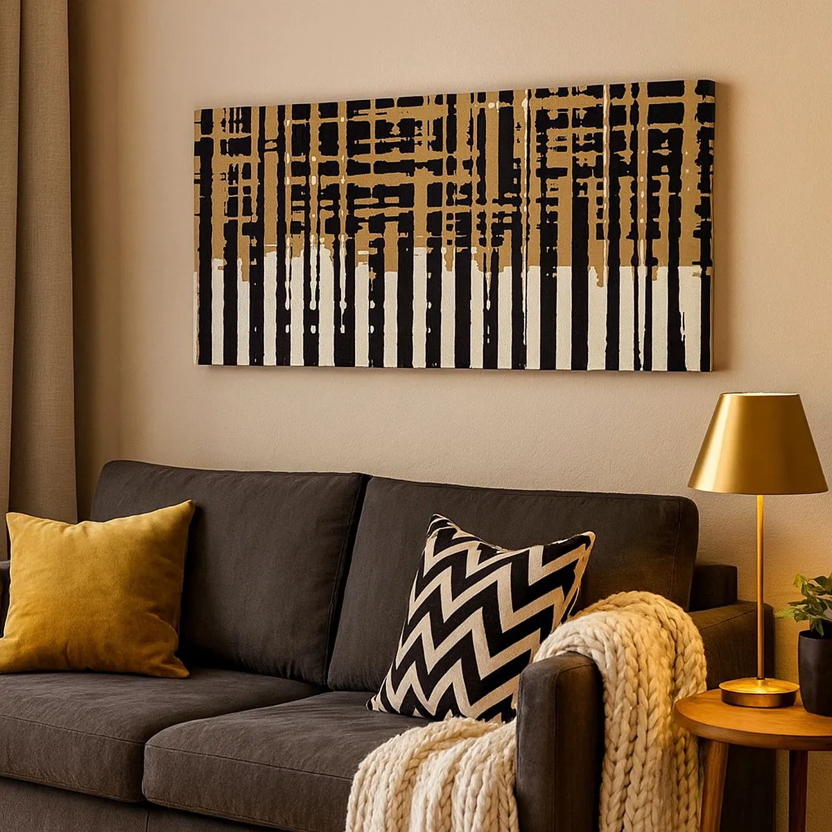 Impression sur toile - Image sur toile - Abstraction architecturale - 100x40 cm