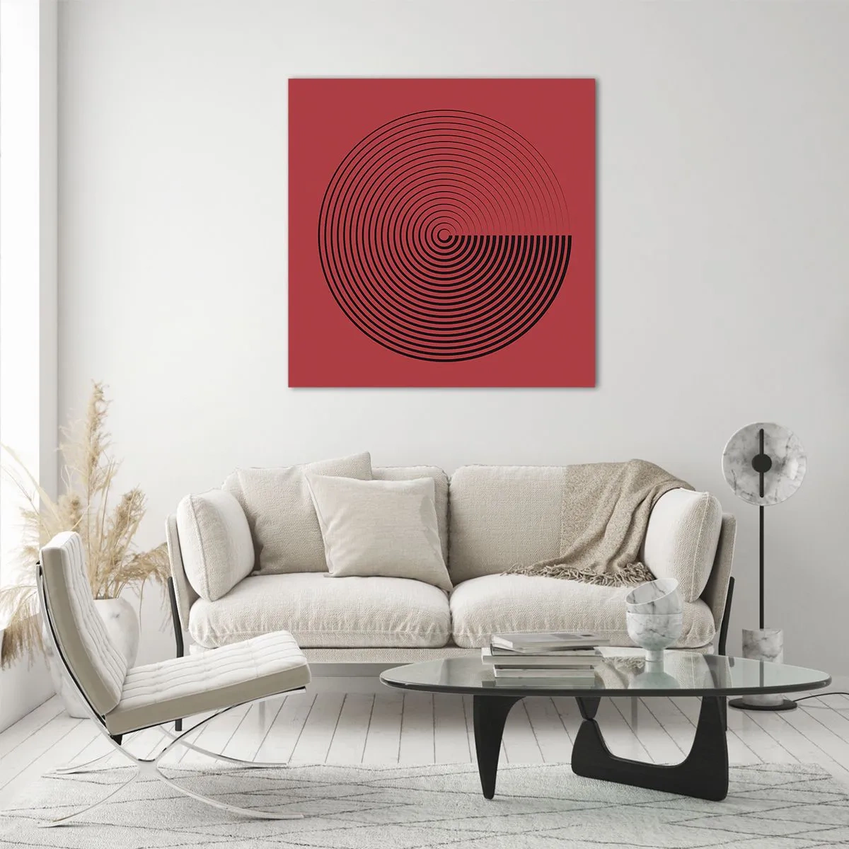 Impression sur verre - Image sur verre - Mouvement circulaire - 40x40 cm