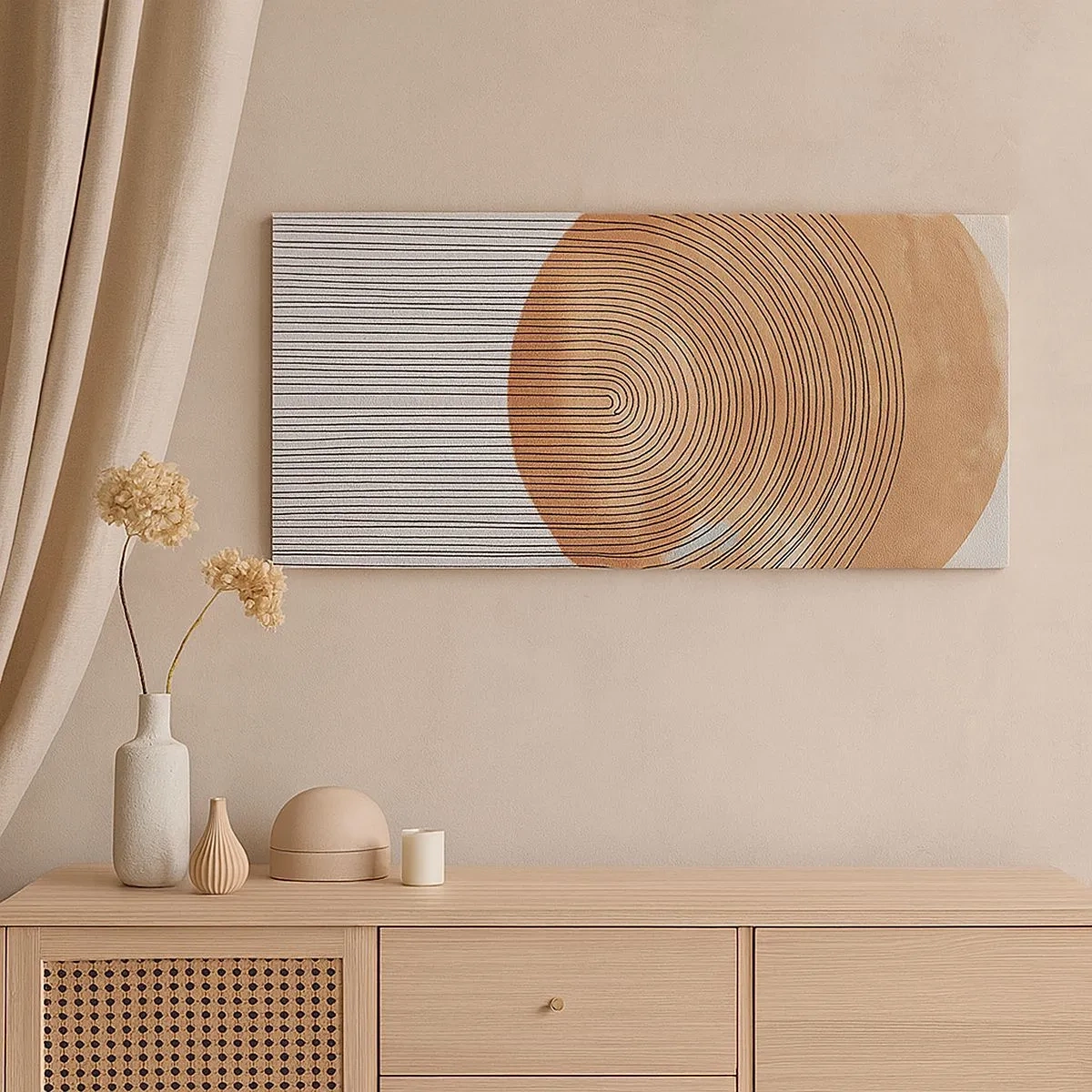 Impression sur toile - Image sur toile - Composition solaire - 100x40 cm