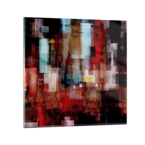 Impression sur verre - Image sur verre - Mélange de confusions - 70x70 cm