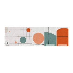 Échantillon De Papier Peint Standard Eco - Piégé. Nous ou eux ? - Arrière-plan, roues, Grille - 100x30 cm