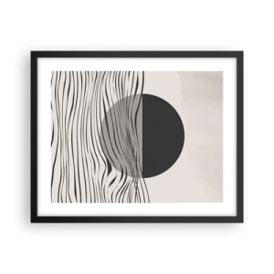 Affiche dans un cadre noir - Poster - Demi composition - 50x40 cm