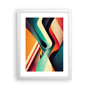 Affiche dans un cadre blanc - Poster - Composition intense - 30x40 cm