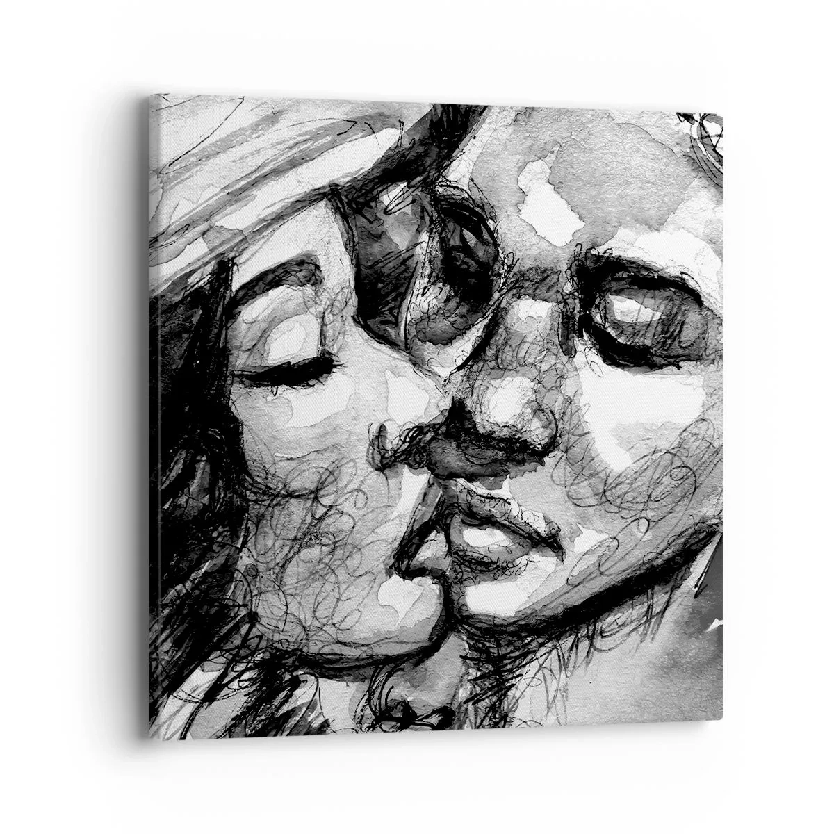 Impression sur toile - Image sur toile - Un moment tendre - 40x40 cm