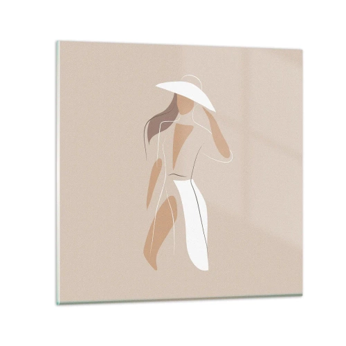 Impression sur verre - Image sur verre - Lea mode est un jeu - 50x50 cm