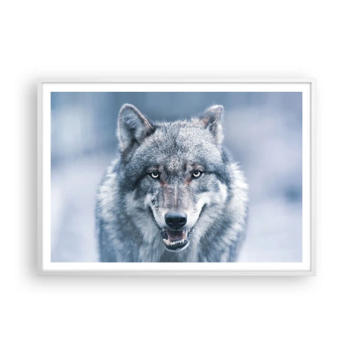 Affiche dans un cadre blanc - Poster - Relèverez-vous le défi ? - 100x70 cm