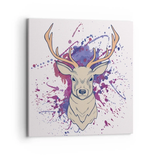 Impression sur toile - Image sur toile - Courage et équilibre - 70x70 cm