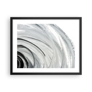 Affiche dans un cadre noir - Poster - Composition orbitale - 50x40 cm